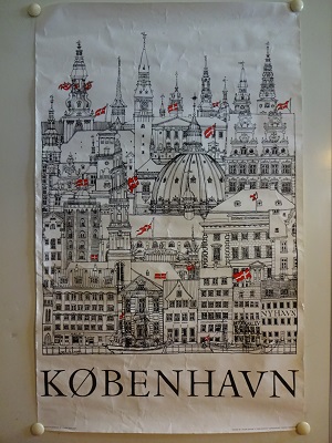 KØBENHAVN - org vintage poster