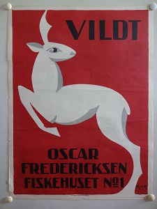 VILDT - OSCAR FREDERIKSEN - FISKEHUSET No 1 - original 1919 vint